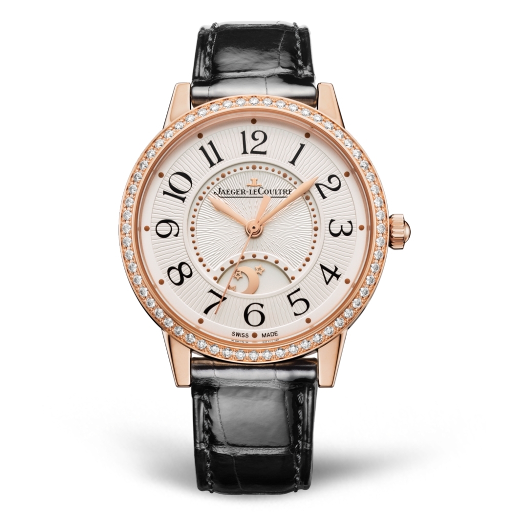 Medium in red gold with diamonds