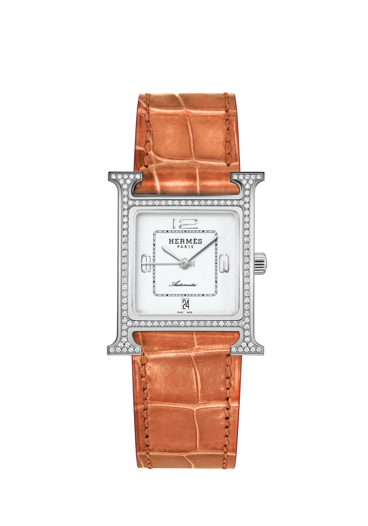 Heure H MM Auto Acier et diamants