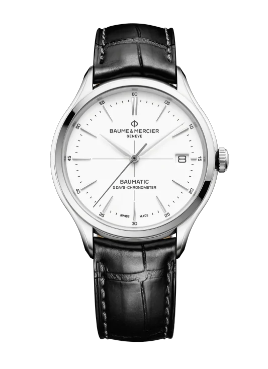 Clifton Baumatic Steel/Leather