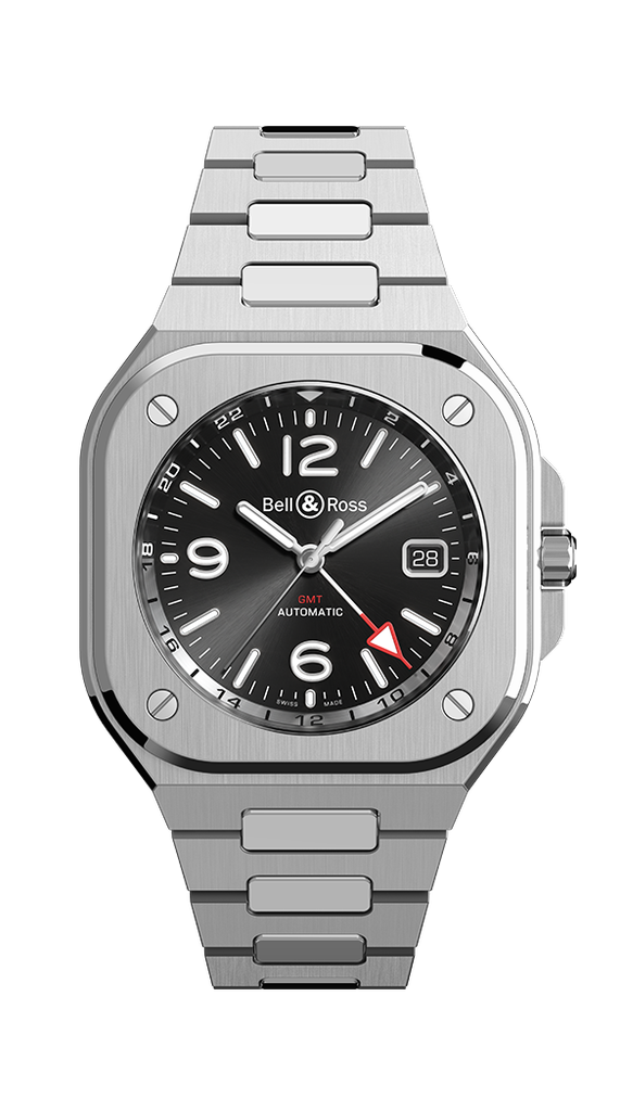 BR05 GMT Black Steel/Steel Bracelet