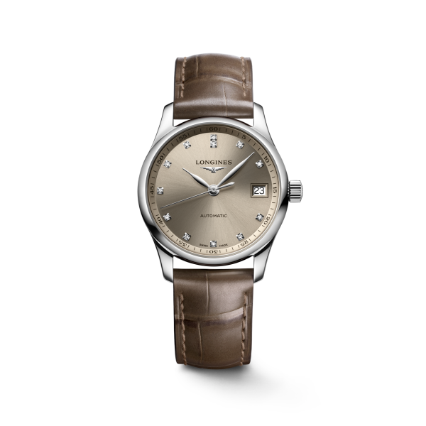 Stainless Steel Beige with Diamonds