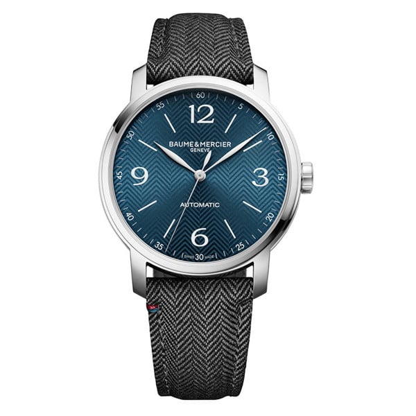 Classima Steel/Leather Auto XL Blue Dial