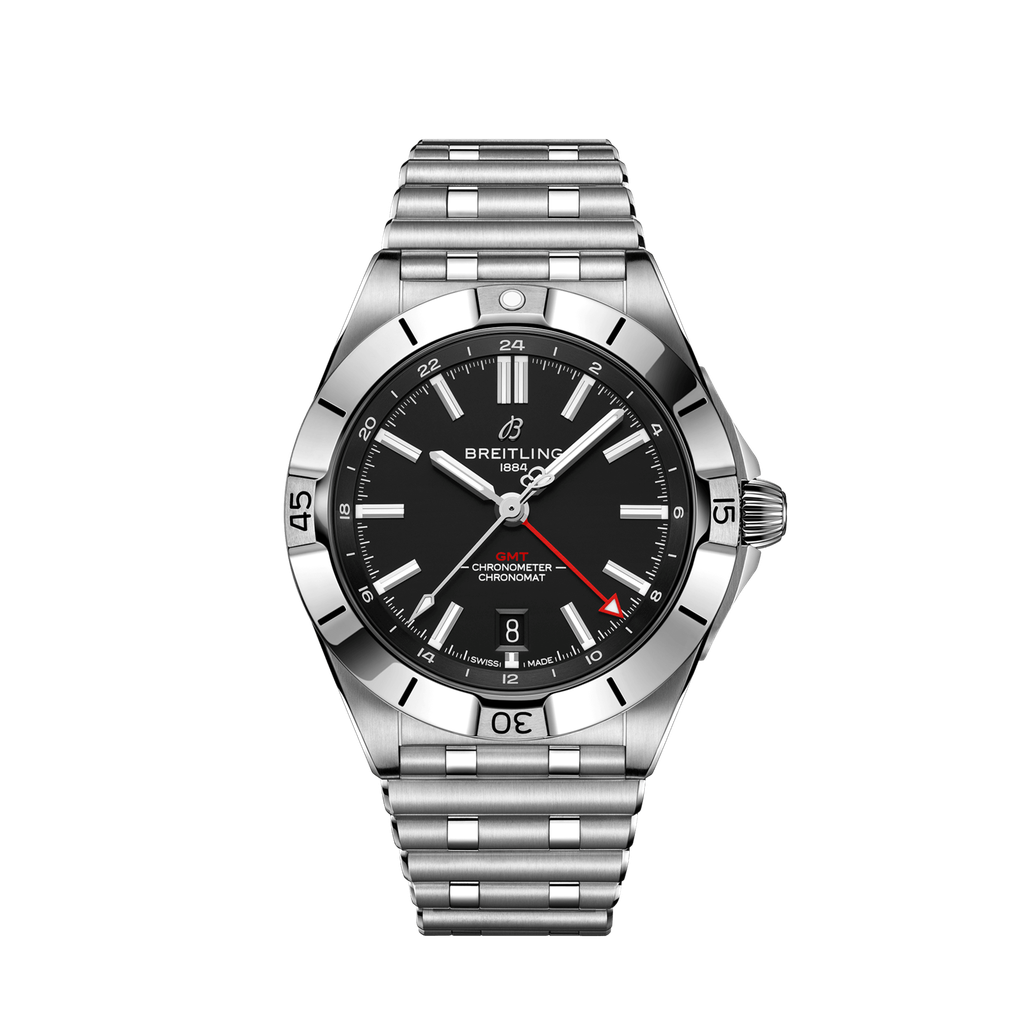 Chronomatic GMT 40 Steel Black Dial