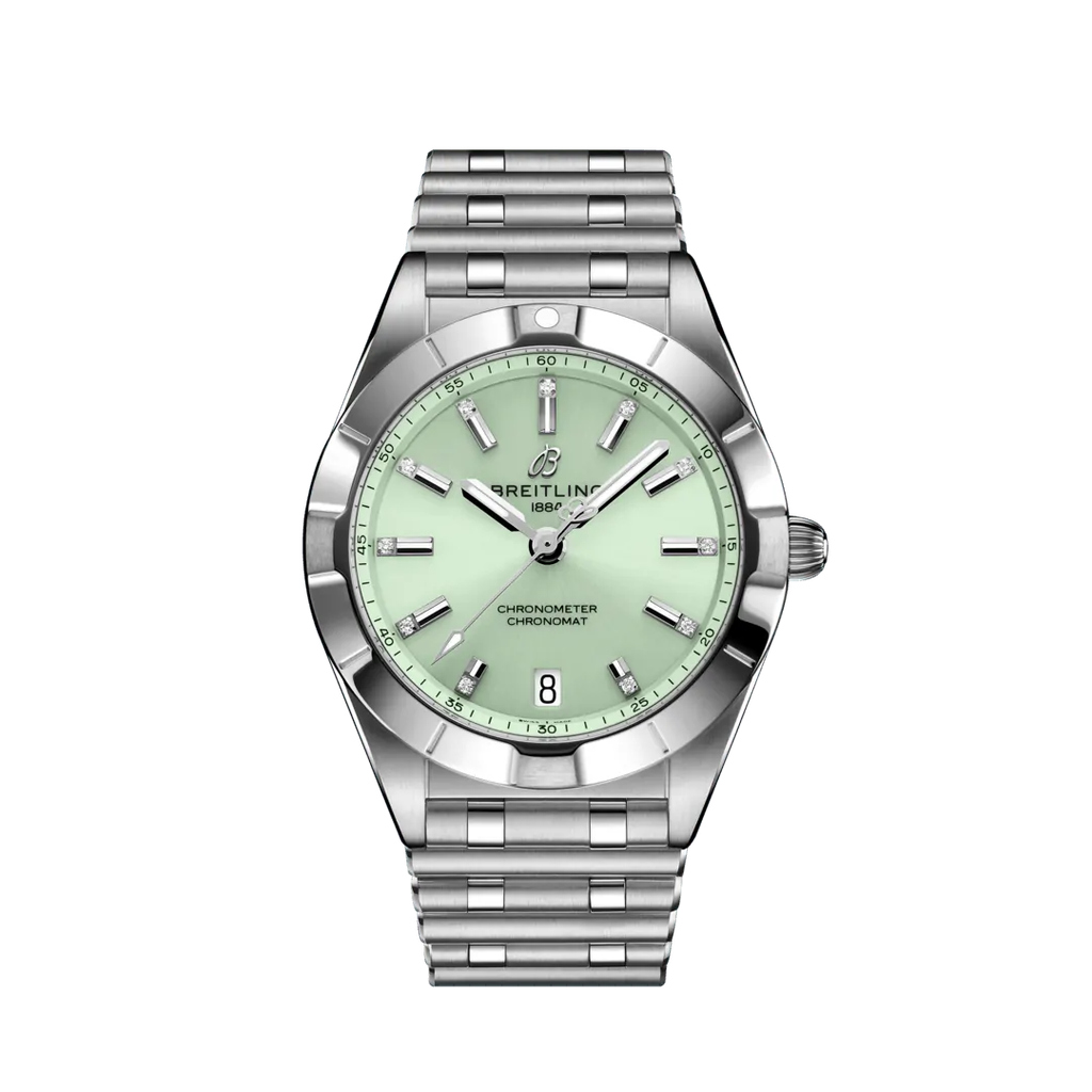 Chronomat 32 Steel Green Dial
