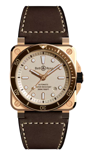 BR03-92 Diver White Bronze