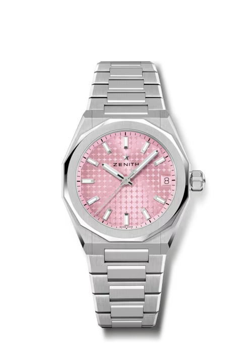 DEFY SKYLINE 36 Steel & Pink Dial