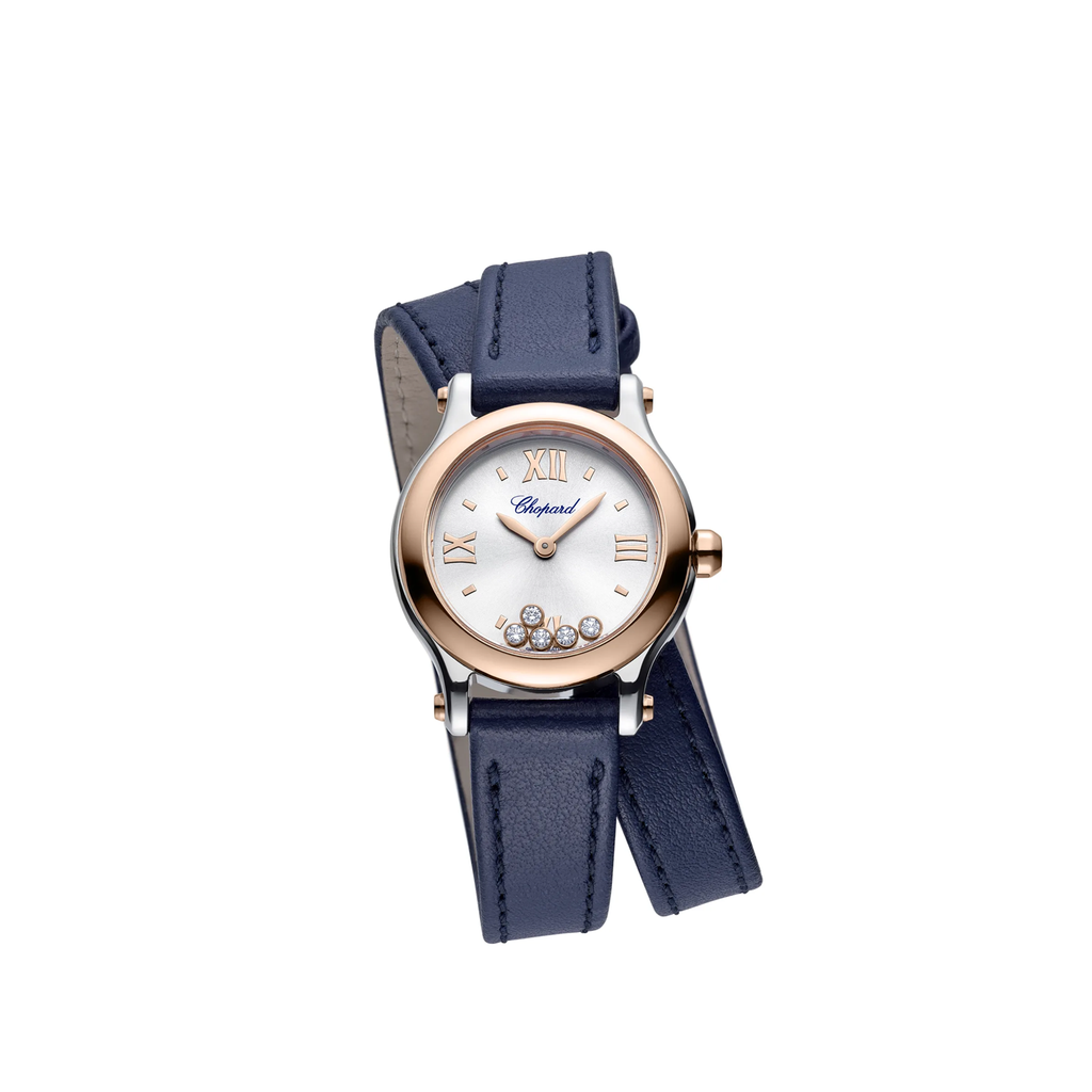 Happy Sport Steel & Pink Gold 25 mm Q