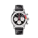Top Times B01 Deus Stainless Steel Black Leather