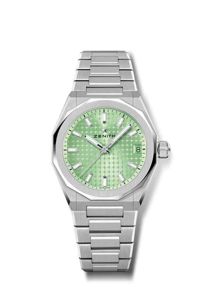 DEFY SKYLINE 36 Steel & Green Dial