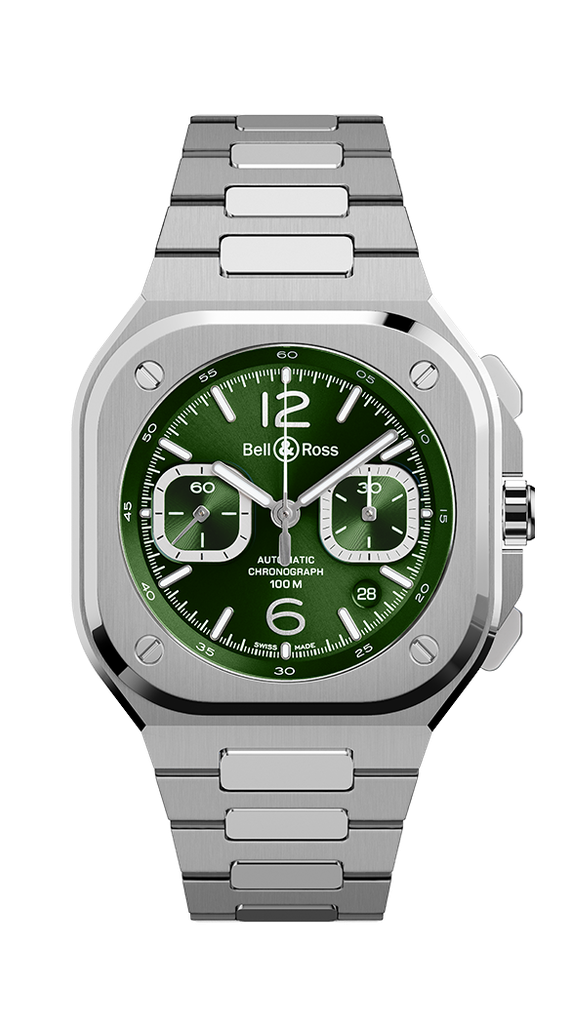 BR 05 Chrono Green steel