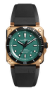 BR 03-92 DIVER BLACK AND GREEN BRONZE
