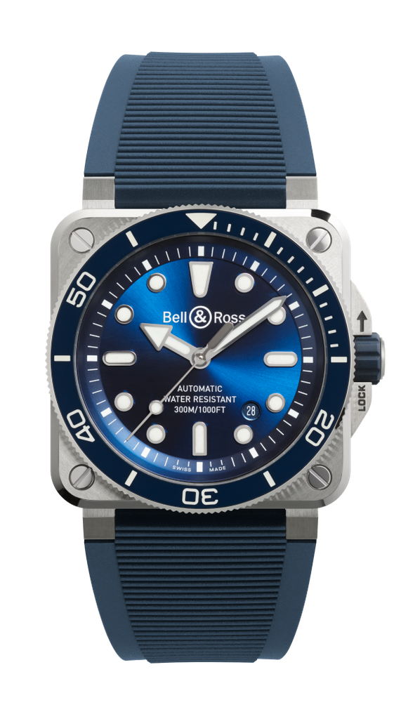 BR03 Diver Blue Steel