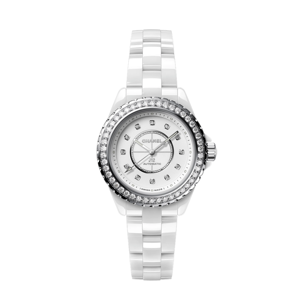 J12 with diamond bezel, calibre 12.1, 33 mm