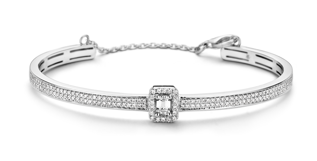 bracelet white gold set diamond