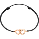 Double Cœurs R9 cord bracelet