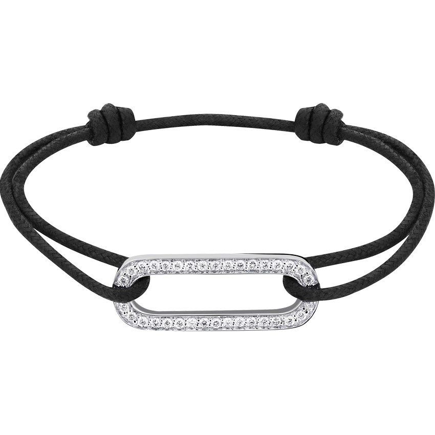 Maillon L cord bracelet
