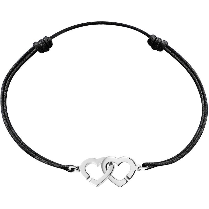 Double Cœurs R9 cord bracelet