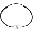 Double Cœurs R9 cord bracelet