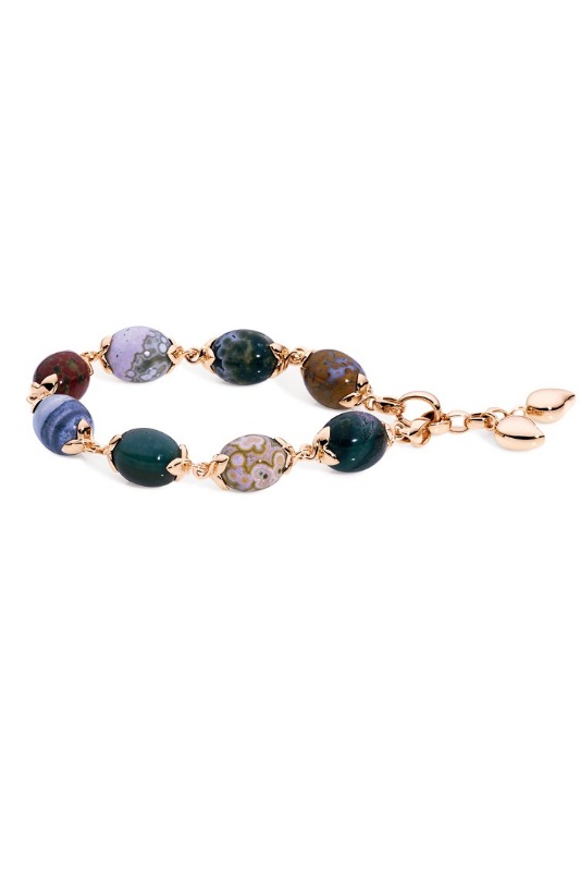 Small COCONUT bracelet Ocean Jasper
