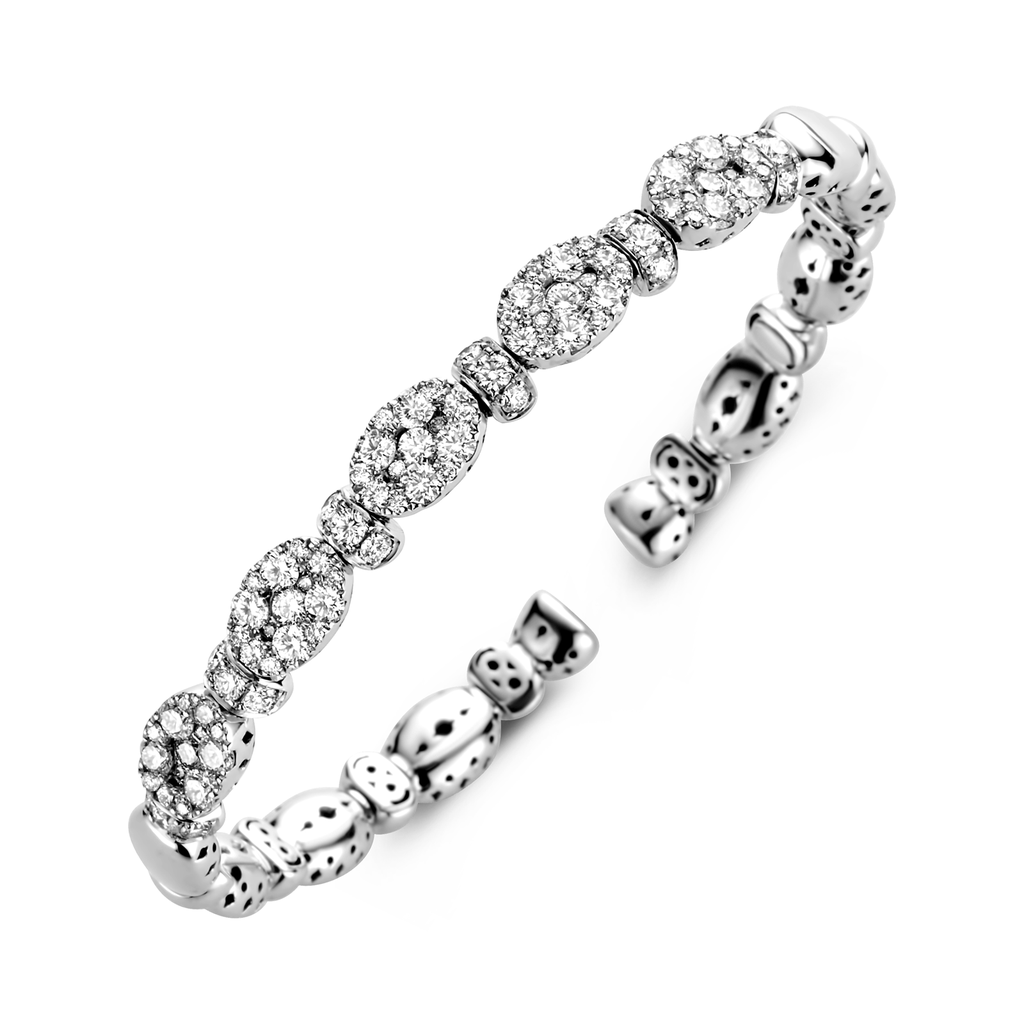Bracelet White Gold set with Diamonds