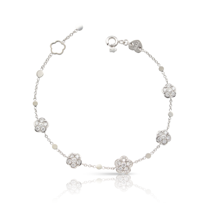 Figlia dei Fiori Bracelet in  White Gold with Diamonds
