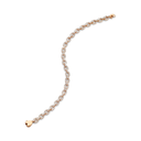 Chain Bracelet in Red Gold full set with Brilliants