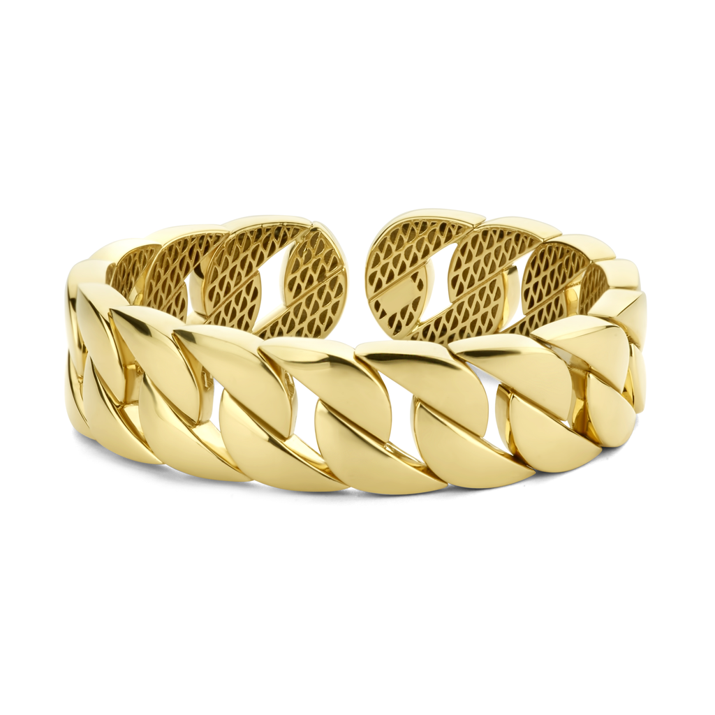 Yellow Gold Curb Cuff