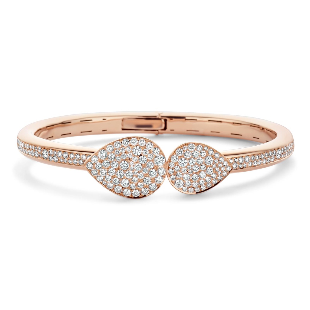 Pink Gold Bracelet set with Diamonds