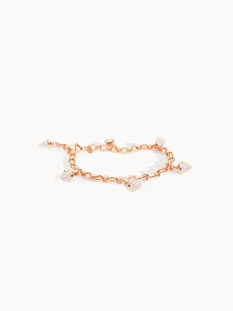 MIKADO Charm bracelet with Diamond Pavé