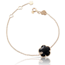 Petit Joli Bracelet in Pink Gold with Onyx, White and Champagne Diamonds