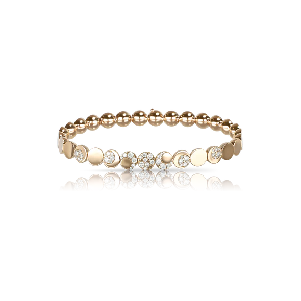 Luce Tennis Bracelet in 18k Pink Gold with Diamonds