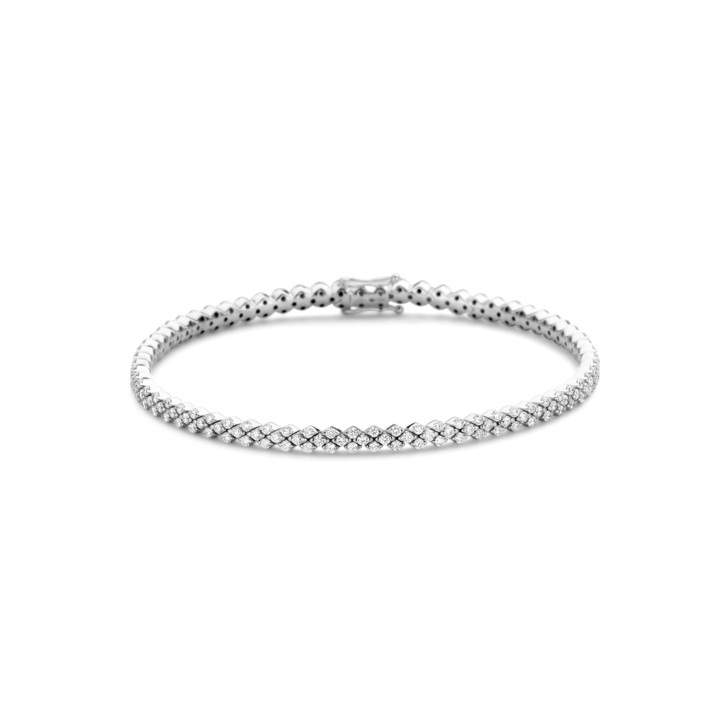 White gold bracelet with diamonds