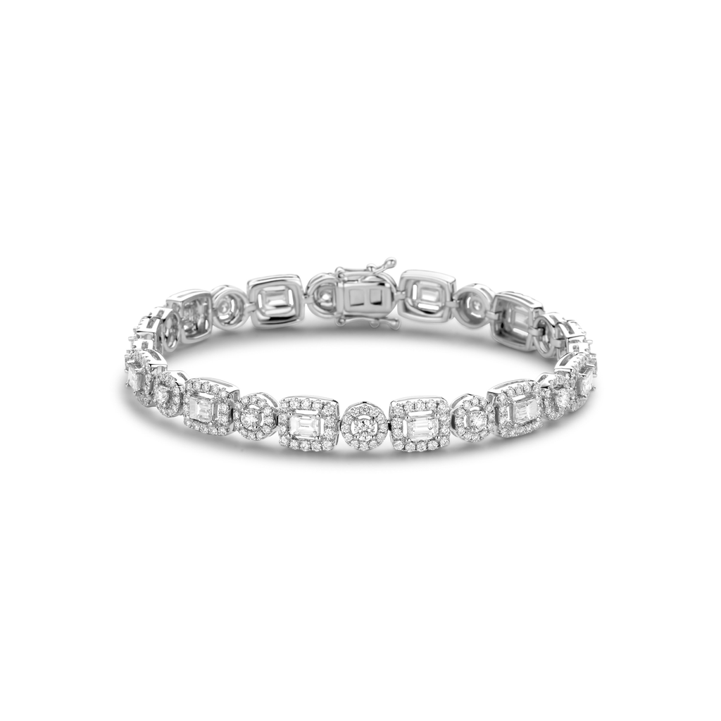 Multishaped Diamond Bracelet