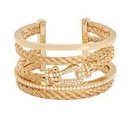 Force 10 Cuff in Yellow Gold with Diamonds