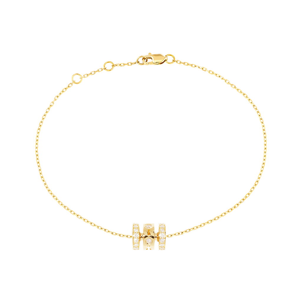 Pulse paved 3 rows bracelet