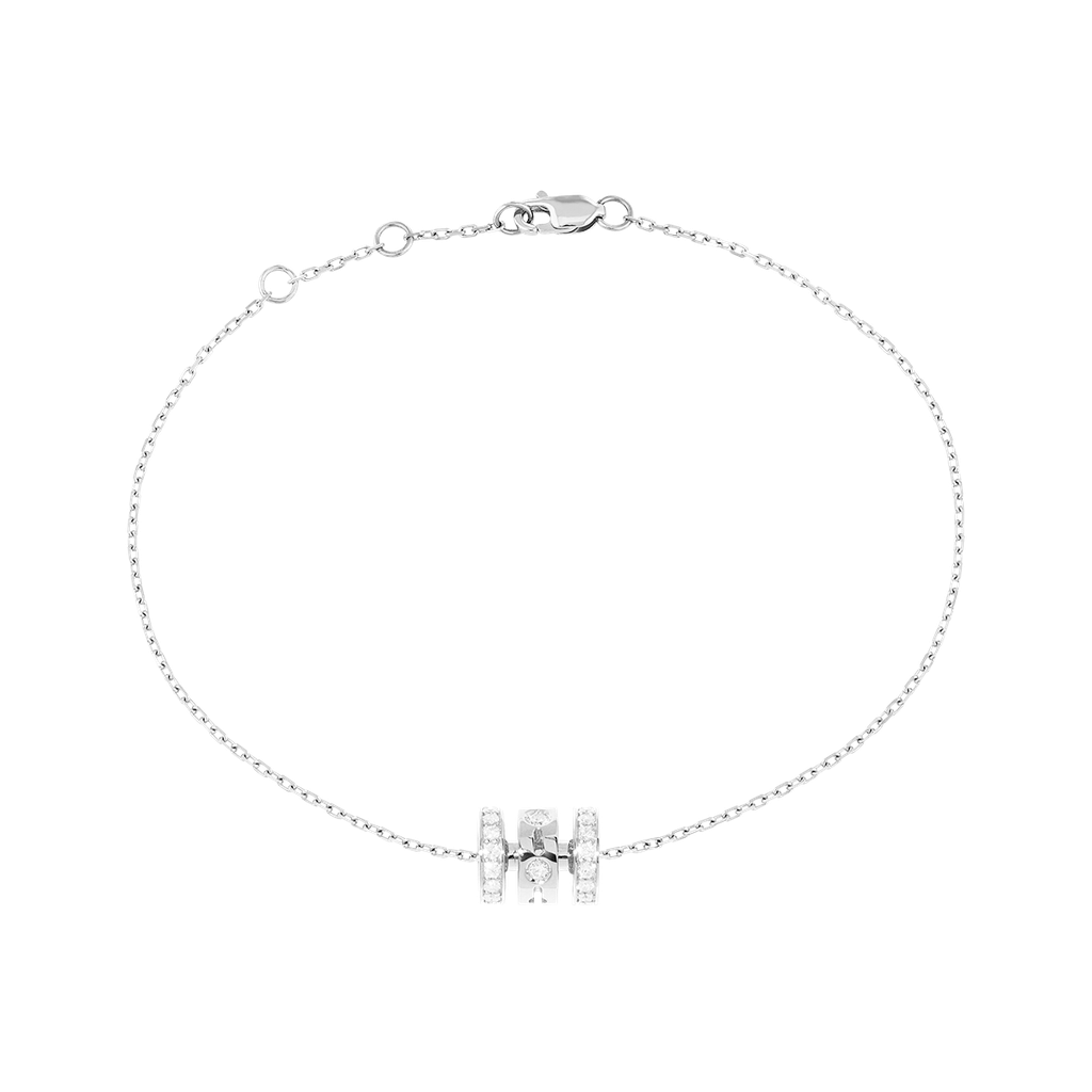 Pulse paved 3 rows bracelet