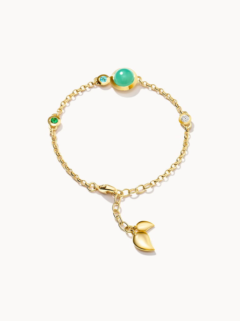 Bracelet BOUTON Mini Chain 'Lagoon' - small/medium 'Lagoon'