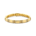 Gold bracelet with diamonds