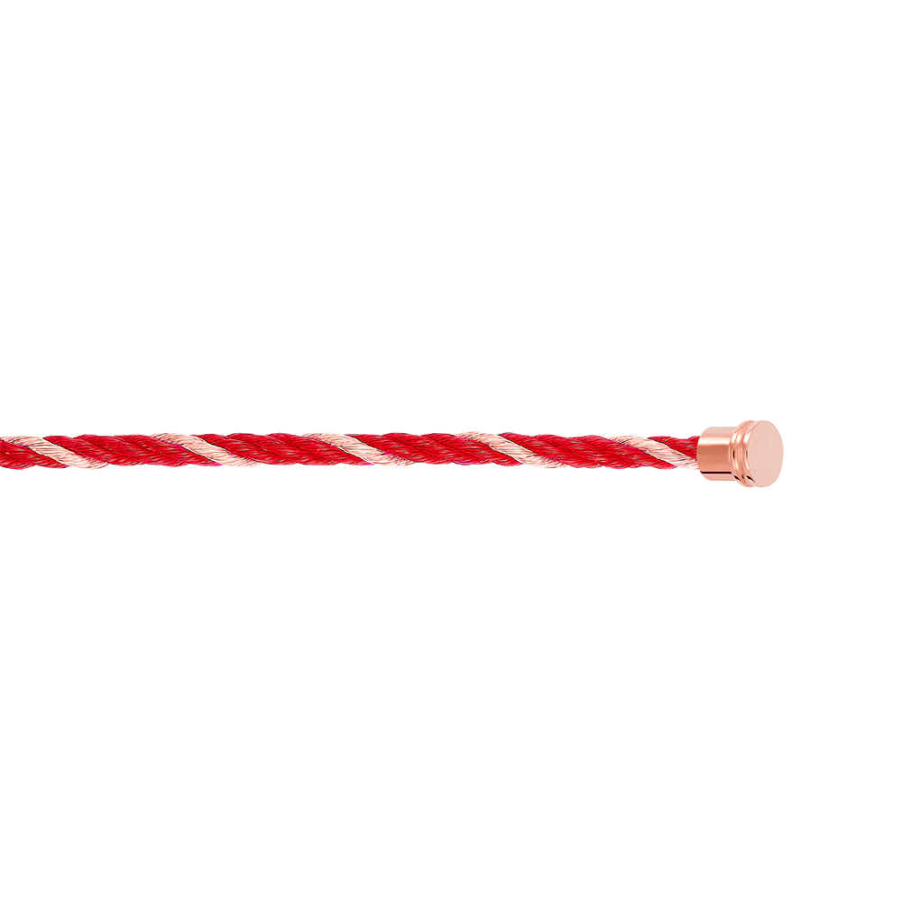 Force 10 pink gold and red textile cable