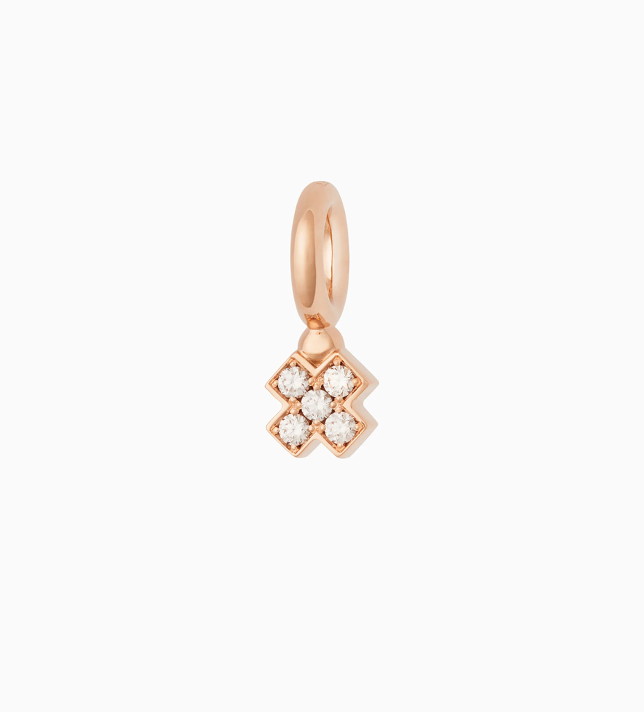 Joy Pendant in Pink Gold with Champagne Diamonds