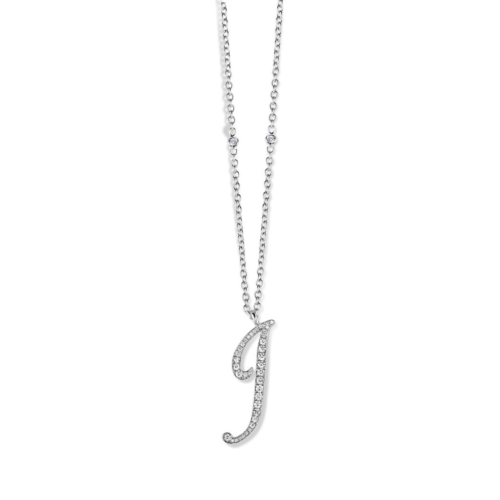 Pendant paved letter