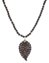 Snake wooden chaine with leaf