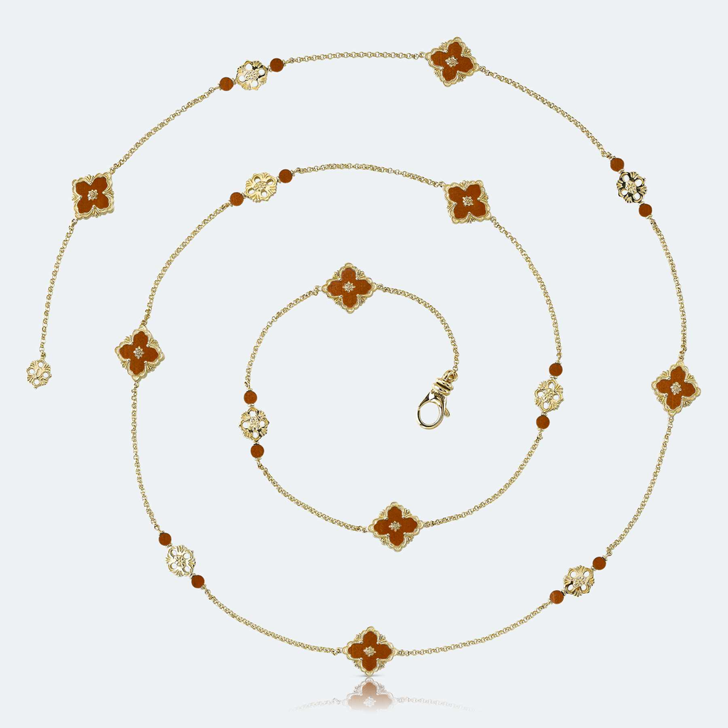 Sautoir Opera Color with red jasper