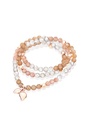 Chaine India with multi color Moonstone and Red Gold Beats