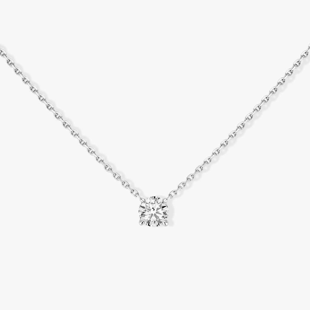 Whitegold diamond necklace