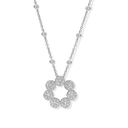 White gold pendant with diamonds