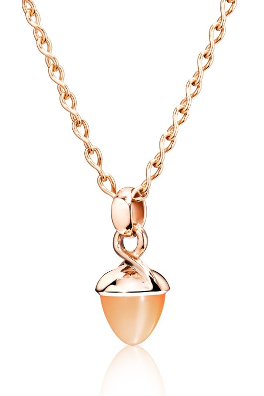 Pendant Mikado Bouquet Orange Moonstone