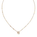 Luce Pendant Necklace in Pink Gold with Diamonds