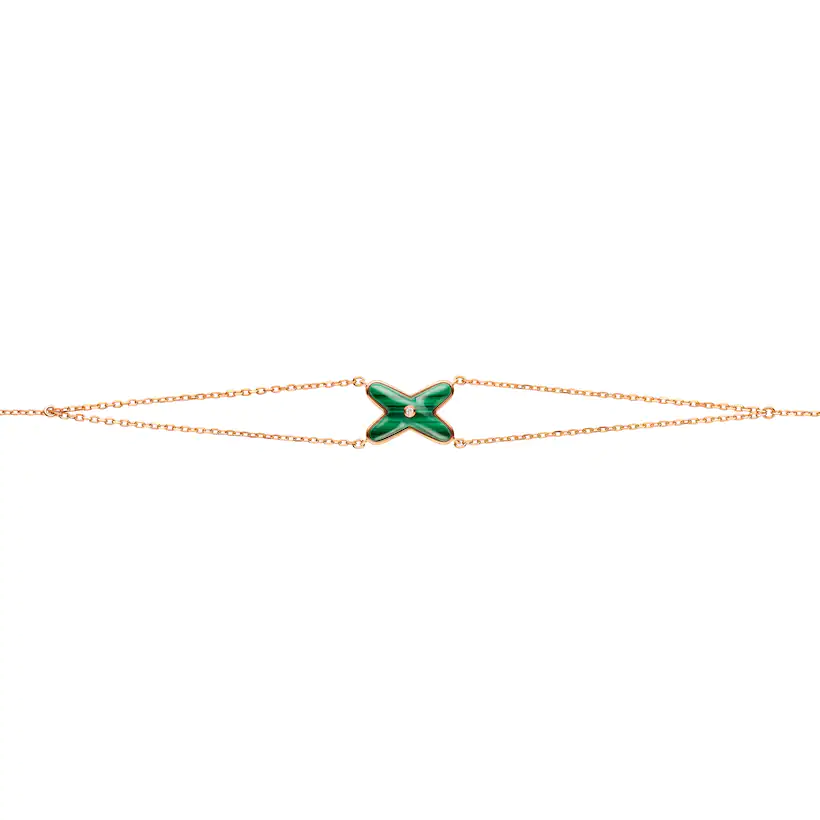 Jeux de Liens Bracelet with Malachite