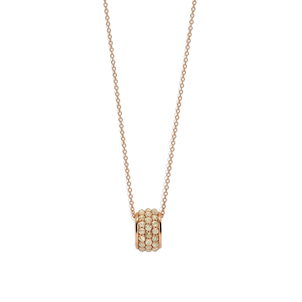 Fragranze necklace with white milky diamonds